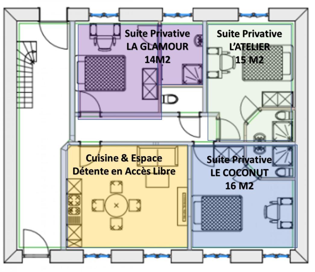 Le Convivial, Appartement Centre Ville Mulhouse Værelse billede